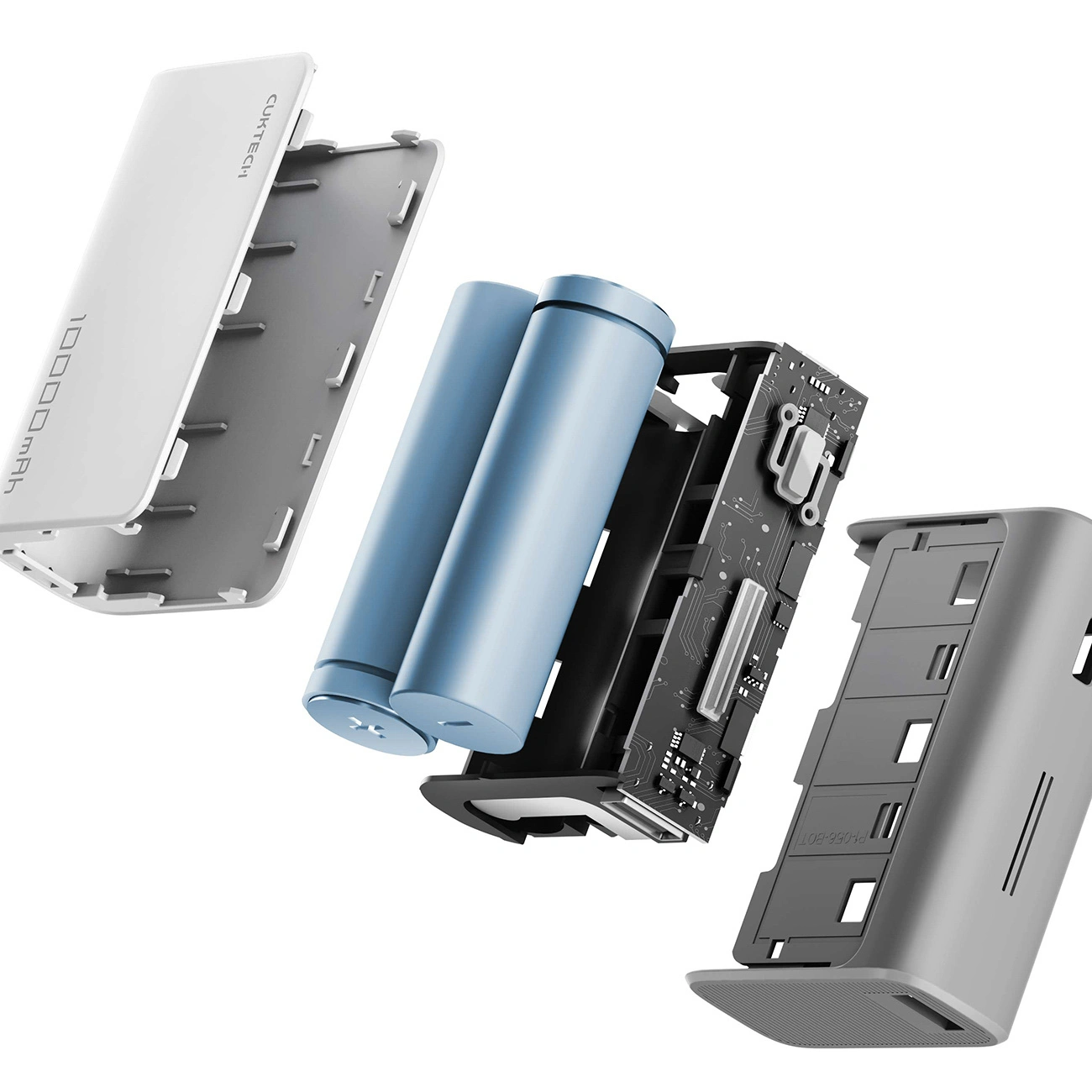 Batterie Externe Cuktech CP13, 10000mAh, 30W, QC + PD, 1 x USB-A - 1 x USB-C, Gris
