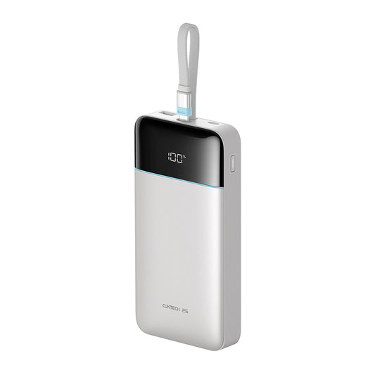 Batterie externe Cuktech LPB252N, 25 000 mAh, 120 W, QC + PD, 1 x USB-A - 2 x USB-C, blanche