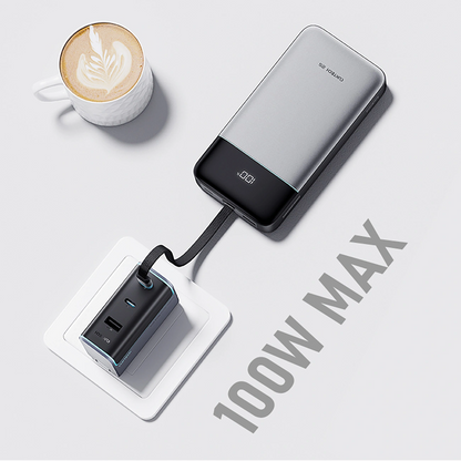 Batterie Externe Cuktech LPB252N, 25000mAh, 120W, QC + PD, 1 x USB-A - 2 x USB-C, Gris