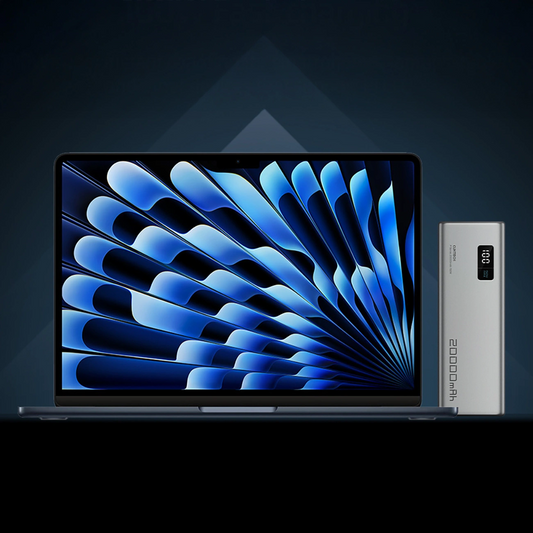 Batterie Externe Cuktech P+ No.15, 20000mAh, 150W, QC + PD, 1 x USB-A - 2 x USB-C, Gris CUKPB200GLBK