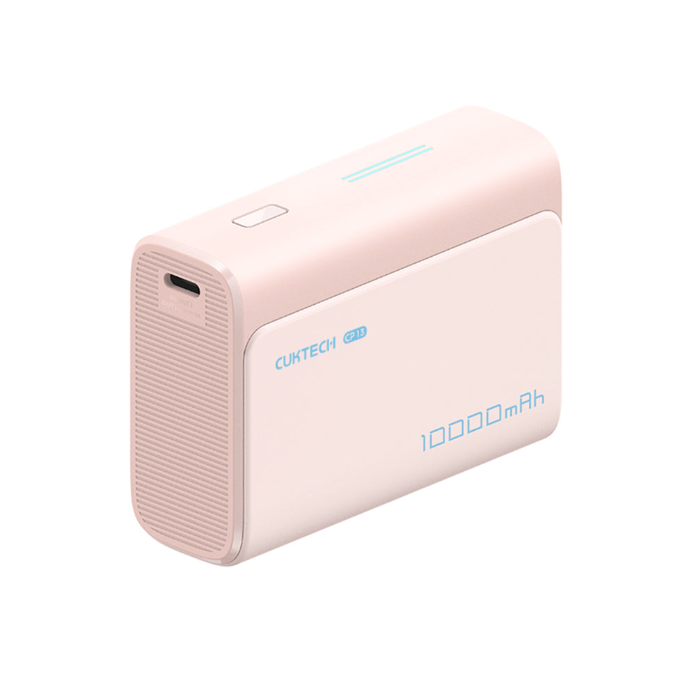 Batterie Externe Cuktech CP13, 10000mAh, 30W, QC + PD, 1 x USB-A - 1 x USB-C, Rose CUK0PB100DPK