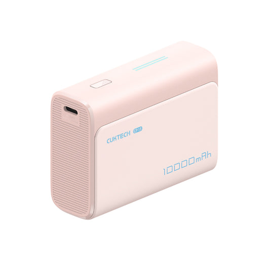 Batterie Externe Cuktech CP13, 10000mAh, 30W, QC + PD, 1 x USB-A - 1 x USB-C, Rose CUK0PB100DPK