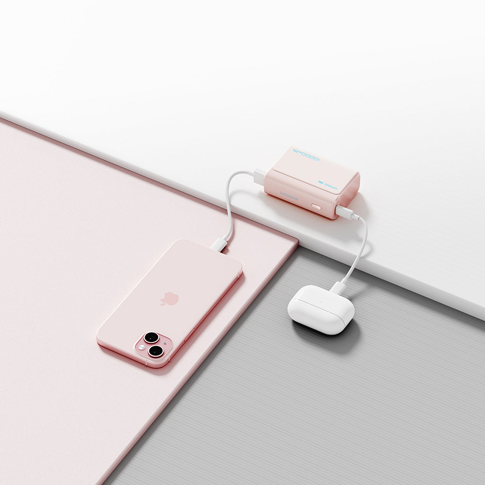Batterie Externe Cuktech CP13, 10000mAh, 30W, QC + PD, 1 x USB-A - 1 x USB-C, Rose CUK0PB100DPK
