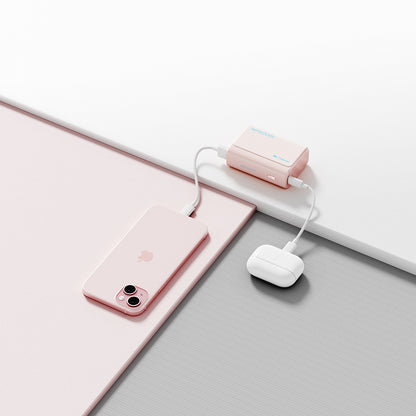 Batterie Externe Cuktech CP13, 10000mAh, 30W, QC + PD, 1 x USB-A - 1 x USB-C, Rose CUK0PB100DPK