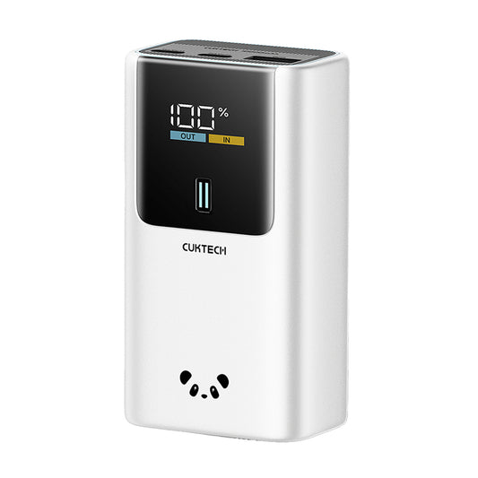 Batterie Externe Cuktech PB1055, 10000mAh, 55W, QC + PD, 1 x USB-A - 2 x USB-C, Gris CKPB1055GBTG