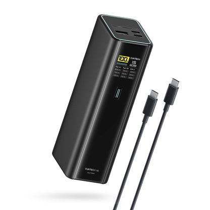 Batterie externe Cuktech PB200U, 20 000 mAh, 210 W, QC + PD, 1 x USB-A - 2 x USB-C, blanche CKPB200UGLGR