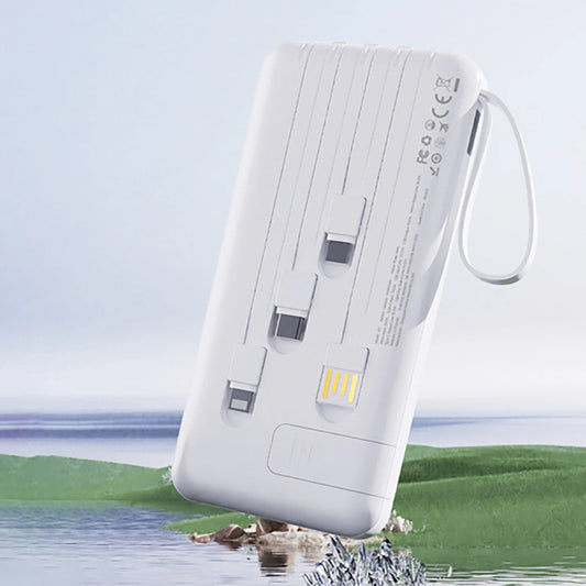Batterie Externe Dudao K11, 10000mAh, 10W, 1 x Lightning - 1 x microUSB - 1 x USB-A - 1 x USB-C, Blanche