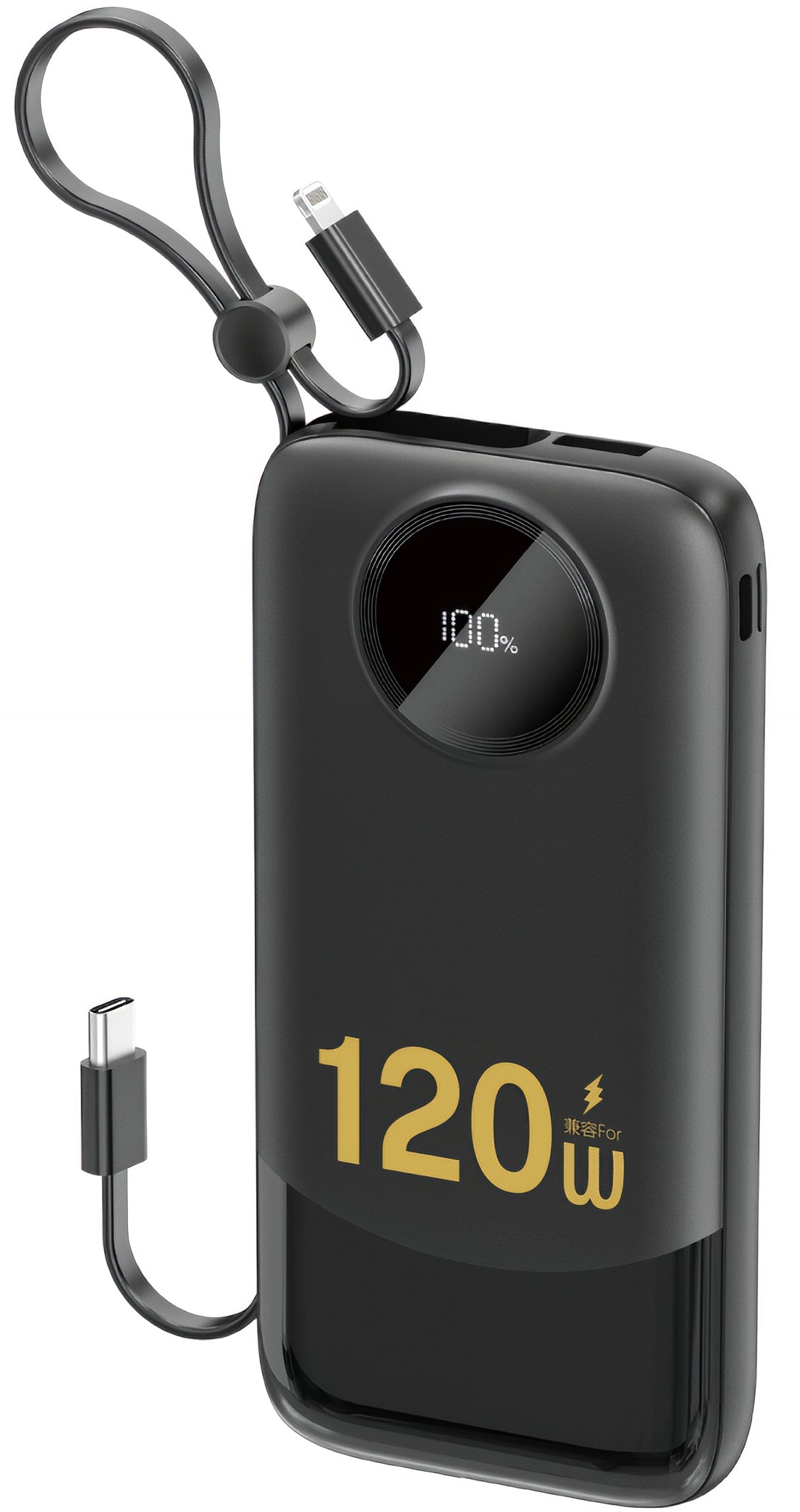 Batterie Externe Dudao K13, 10000mAh, 22.5W, QC + PD, 1 x Lightning - 1 x USB-A - 2 x USB-C, Noire