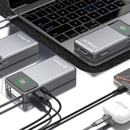 Batterie Externe Dudao K31 Pro, 20000mAh, 45W, QC + PD, 1 x USB-A - 2 x USB-C, Gris