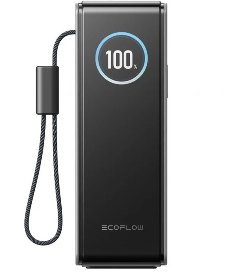 Batterie Externe EcoFlow Rapid, 25000mAh, 170W, QC + PD, 1 x USB-A - 3 x USB-C, Gris