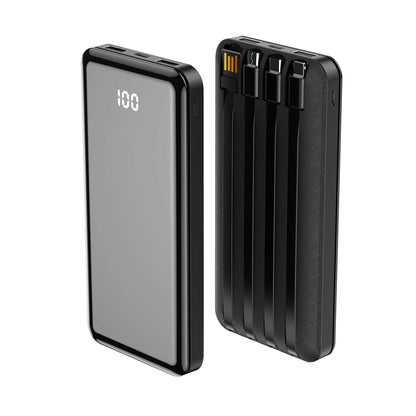 Batterie externe Forever TB-411, 10000mAh, 10W, 1 x Lightning - 1 x microUSB - 1 x USB-C - 2 x USB-A, Noir