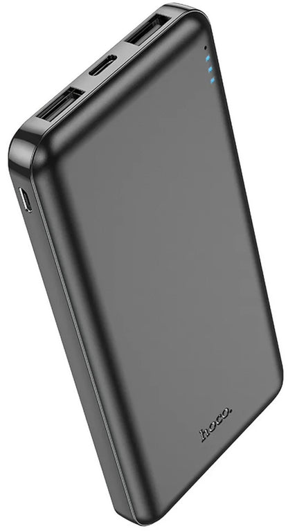 Batterie Externe HOCO J100, 10000mAh, 10W, 2 x USB-A, Noire
