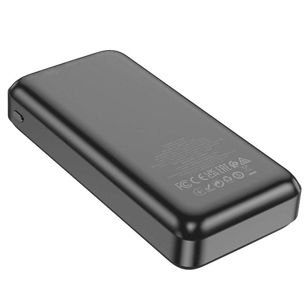 Batterie Externe HOCO J101A, 20000mAh, 22,5W, QC + PD, 1 x USB-C - 2 x USB-A, Noire