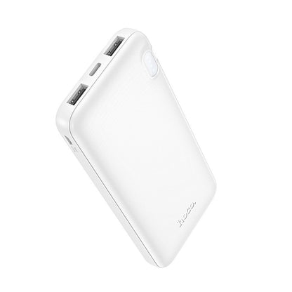 Batterie Externe HOCO J128, 10000mAh, 10W, 2 x USB-A, Blanche
