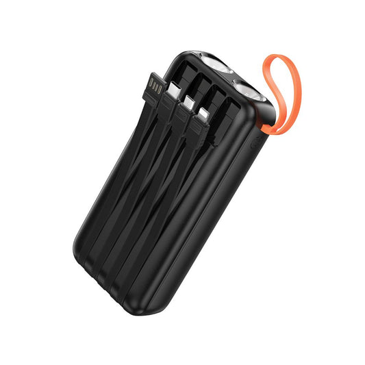 Batterie Externe HOCO J151A, 20000mAh, 10W, 1 x Lightning - 1 x microUSB - 1 x USB-A - 1 x USB-C, Noire
