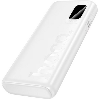 Batterie Externe HOCO J158 Pro Runner, 10000mAh, 22,5W, QC + PD, 1 x USB-C - 2 x USB-A, Blanche