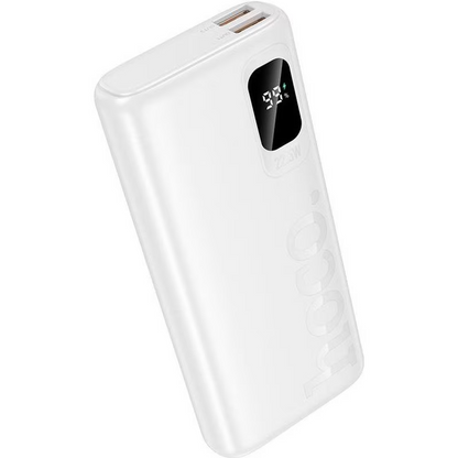 Batterie Externe HOCO J158 Pro Runner, 10000mAh, 22,5W, QC + PD, 1 x USB-C - 2 x USB-A, Blanche