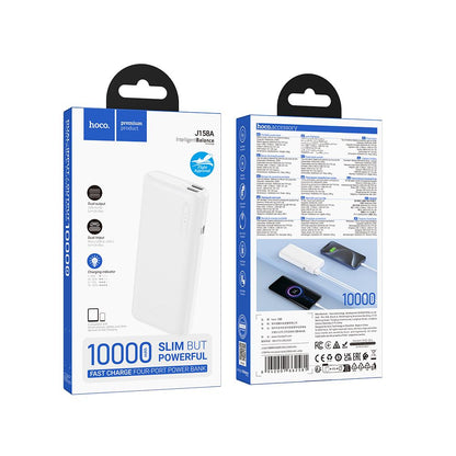 Batterie Externe HOCO J158A, 10000mAh, 10W, 2 x USB-A, Blanche