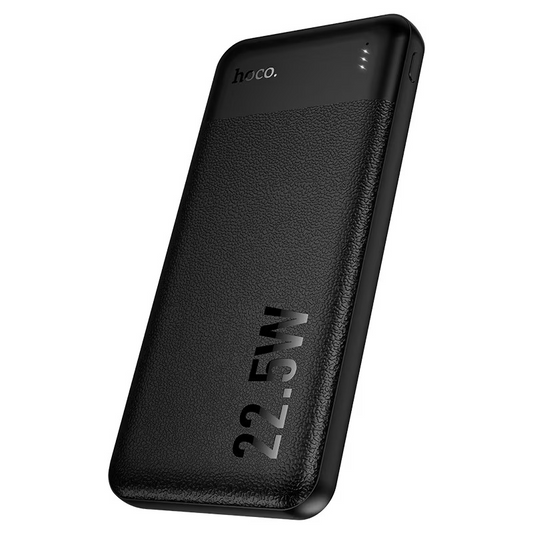 Batterie externe HOCO J159 Essence, 10 000 mAh, 22,5 W, QC + PD, 1 x USB-C - 2 x USB-A, noire
