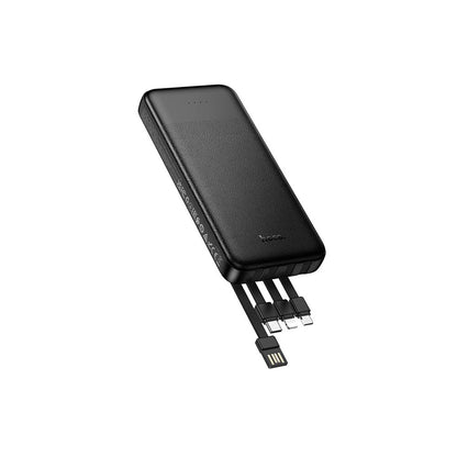 Batterie Externe HOCO J163, 10000mAh, 10W, 1 x Lightning - 1 x microUSB - 2 x USB-A - 1 x USB-C, Noire