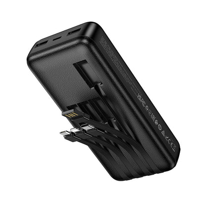 Batterie externe HOCO J163A, 20 000 mAh, 10 W, 1 x Lightning - 1 x microUSB - 1 x USB-C - 2 x USB-A, noire