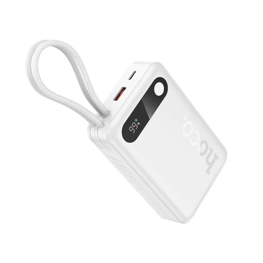 Batterie Externe HOCO J171A, 20000mAh, 22,5W, QC + PD, 1 x Lightning - 1 x USB-A - 2 x USB-C, Blanc