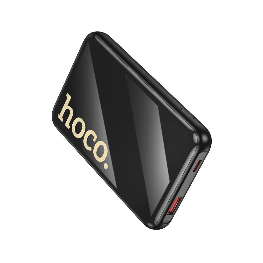 Batterie Externe HOCO Q37, 10000mAh, 22,5W, QC + PD, 1 x Lightning - 1 x USB-A - 2 x USB-C, Noire