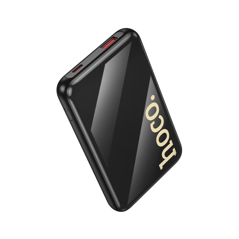 Batterie Externe HOCO Q37, 10000mAh, 22,5W, QC + PD, 1 x Lightning - 1 x USB-A - 2 x USB-C, Noire