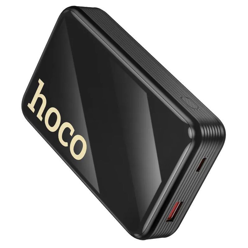 Batterie Externe HOCO Q37A, 20000mAh, 22,5W, QC + PD, 1 x Lightning - 1 x USB-A - 2 x USB-C, Noire