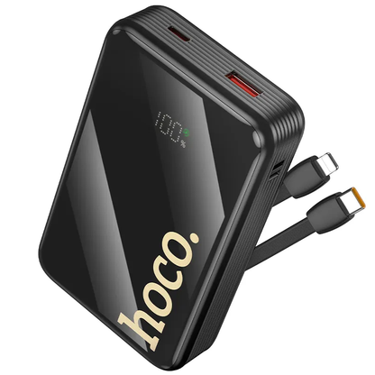 Batterie Externe HOCO Q37A, 20000mAh, 22,5W, QC + PD, 1 x Lightning - 1 x USB-A - 2 x USB-C, Noire