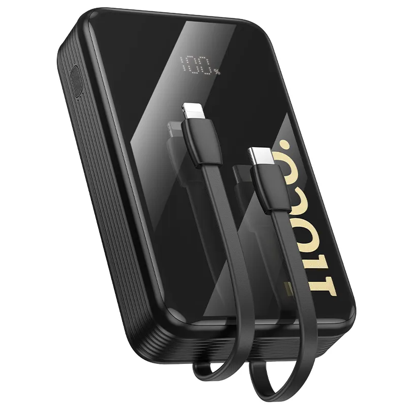Batterie Externe HOCO Q37A, 20000mAh, 22,5W, QC + PD, 1 x Lightning - 1 x USB-A - 2 x USB-C, Noire