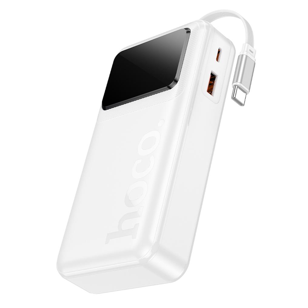 Batterie externe HOCO Q41, 20000 mAh, 22,5 W, QC + PD, 1 x USB-A - 2 x USB-C, blanche