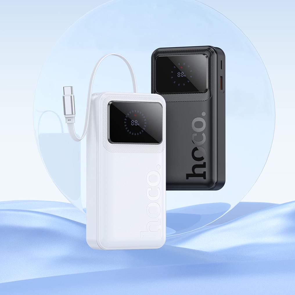 Batterie externe HOCO Q41, 20000 mAh, 22,5 W, QC + PD, 1 x USB-A - 2 x USB-C, blanche