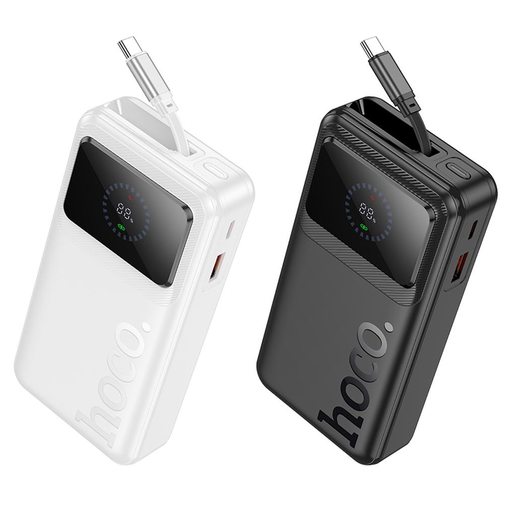 Batterie externe HOCO Q41, 20000 mAh, 22,5 W, QC + PD, 1 x USB-A - 2 x USB-C, blanche
