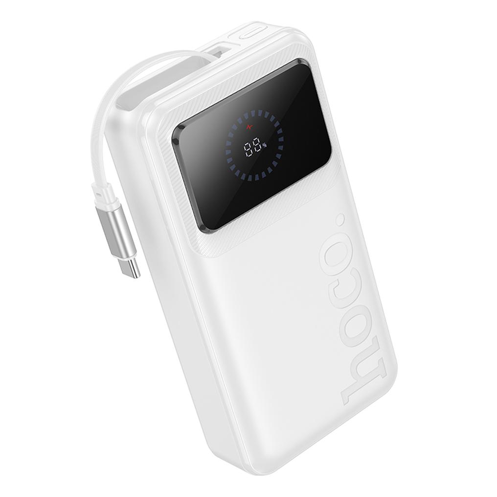 Batterie externe HOCO Q41, 20000 mAh, 22,5 W, QC + PD, 1 x USB-A - 2 x USB-C, blanche