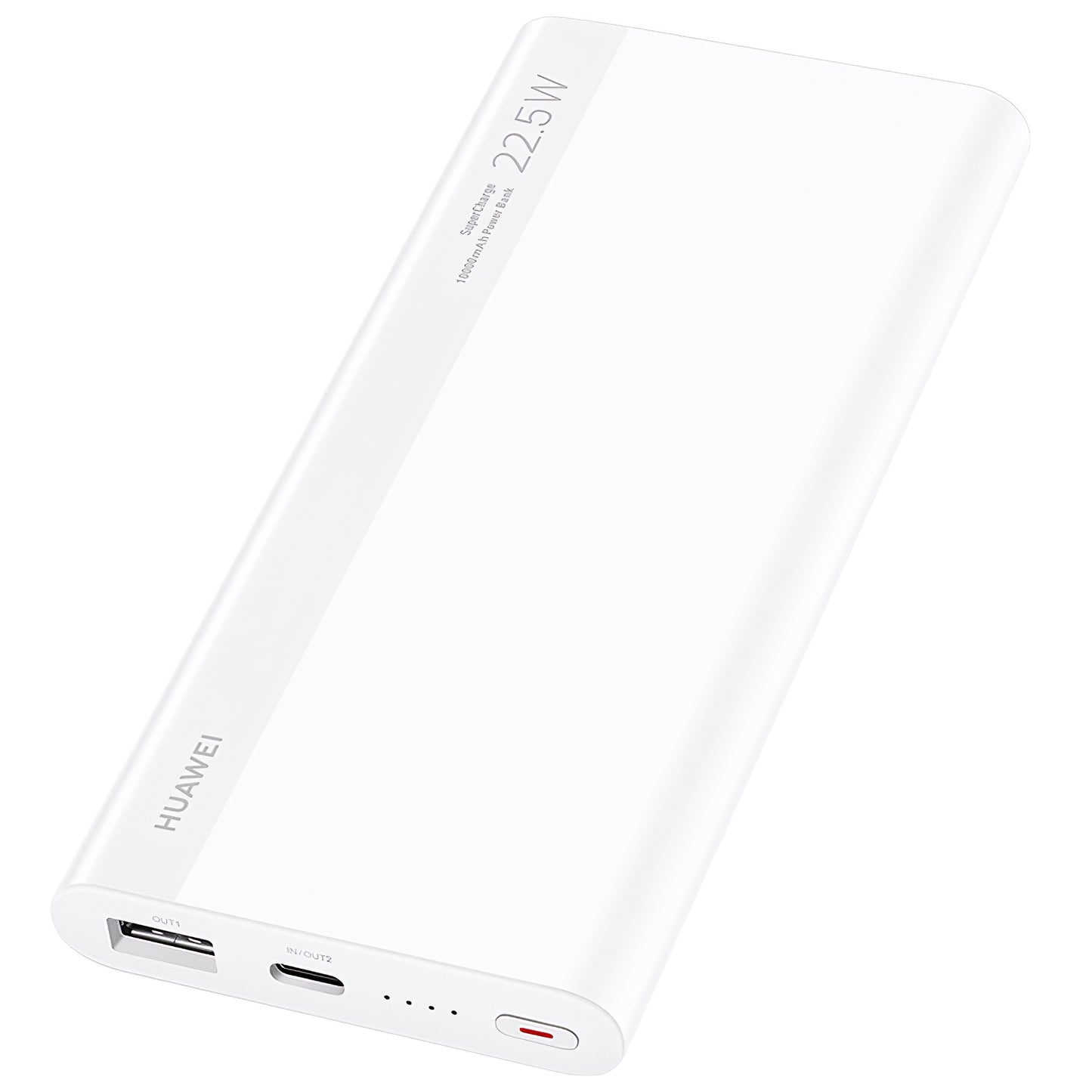 Huawei SuperCharge External Battery, 10000mAh, 22.5W, QC + PD, 1 x USB-A - 1 x USB-C, White 55034445