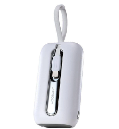 Batterie Externe Joyroom Colorful Series JR-L012, 10000mAh, 22.5W, QC + PD, 1 x Lightning - 2 x USB-C, Blanche