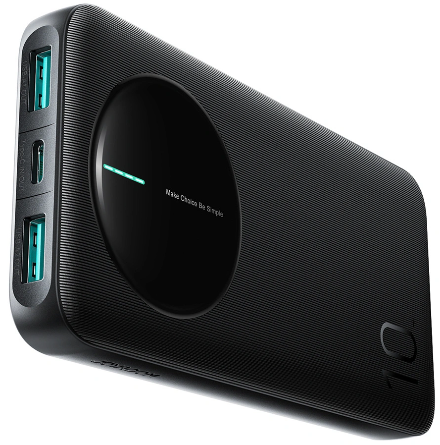 Batterie Externe Joyroom JR-PBF12 Pro, 10000mAh, 22,5W, QC + PD, 1 x USB-C - 2 x USB-A, Noire