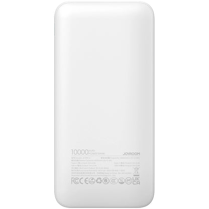 Batterie Externe Joyroom JR-PBF12, 10000mAh, 12W, 1 x USB-C - 2 x USB-A, Blanche