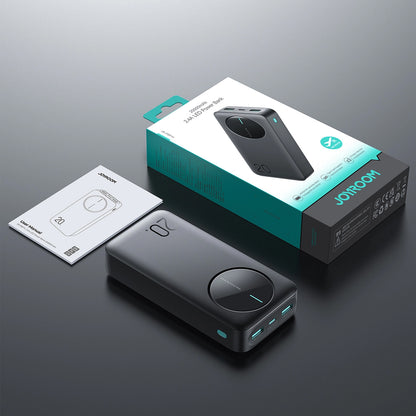 Batterie Externe Joyroom JR-PBF14, 20000mAh, 12W, 1 x USB-C - 2 x USB-A, Noire