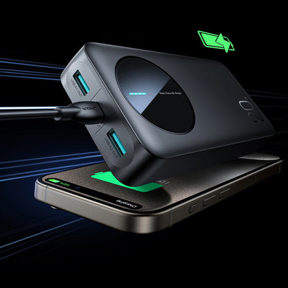 Batterie Externe Joyroom JR-PBF14, 20000mAh, 12W, 1 x USB-C - 2 x USB-A, Noire