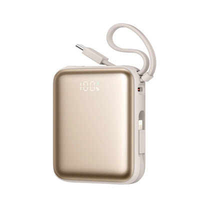 Batterie Externe Joyroom JR-PBF27, 10000mAh, 22.5W, PD, 1 x Lightning - 2 x USB-C, Dorée