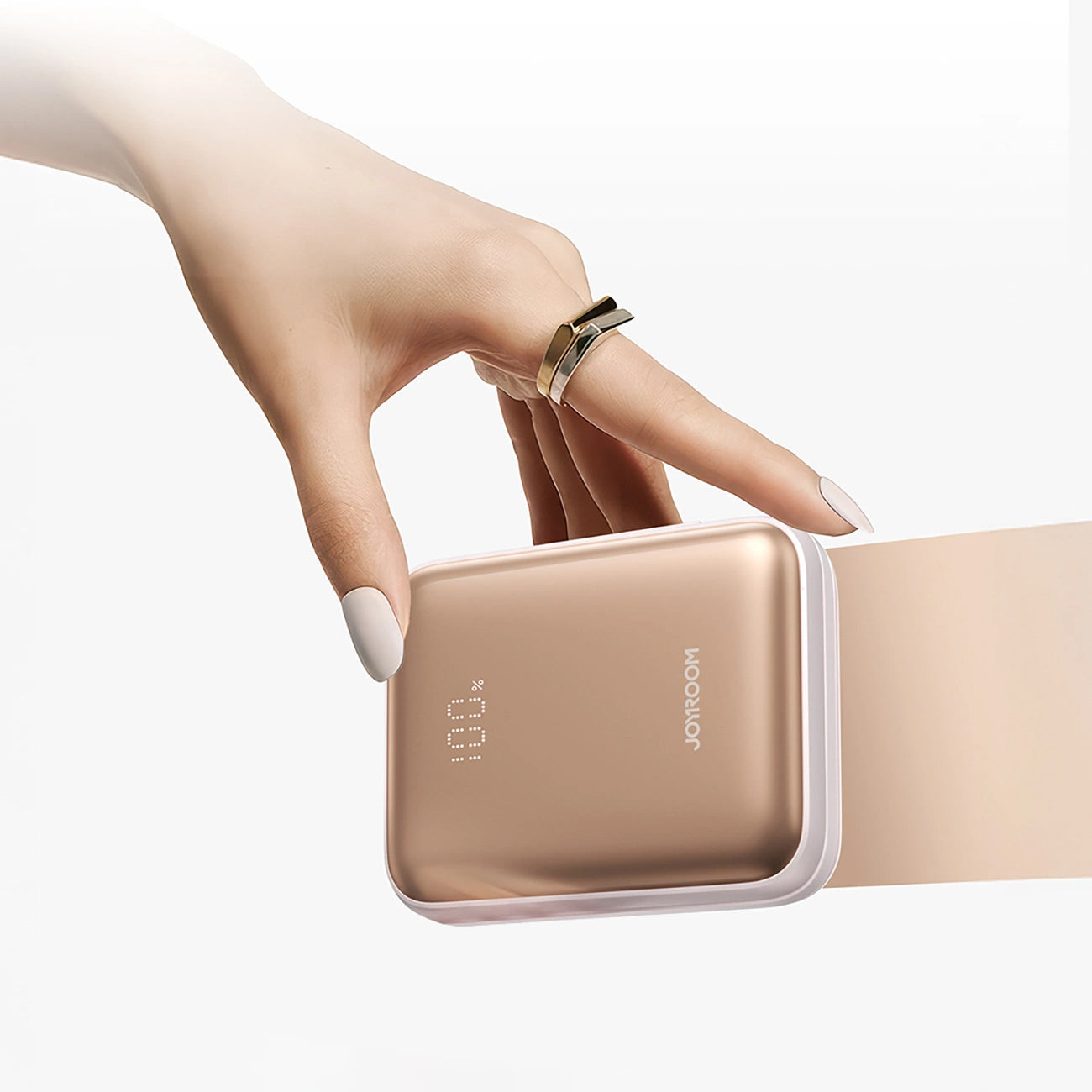 Batterie Externe Joyroom JR-PBF27, 10000mAh, 22.5W, PD, 1 x Lightning - 2 x USB-C, Dorée