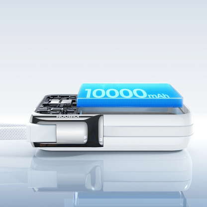 Batterie Externe Joyroom JR-PBF27 Pro, 10000mAh, 30W, QC + PD, 1 x Lightning - 2 x USB-C, Blanche