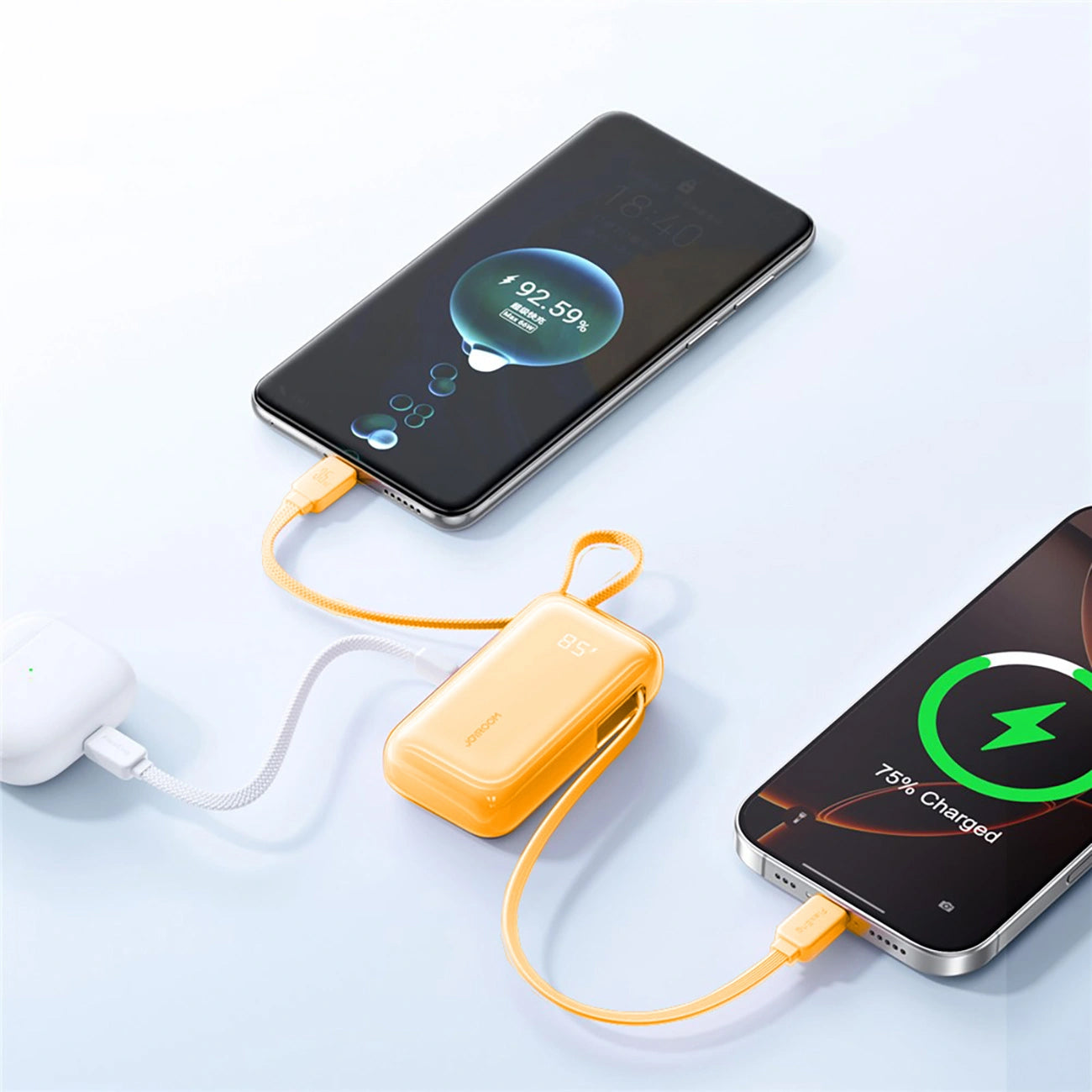 Batterie Externe Joyroom JR-PR2, 10000mAh, 35W, PD, 3 x USB-C, Orange