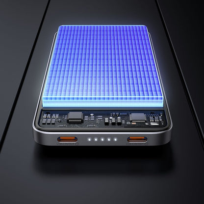 Batterie Externe Sans Fil McDodo MC-3781 Meta, 10000mAh, 20W, PD + FQI, 1 x QI - 2 x USB-C, Noire