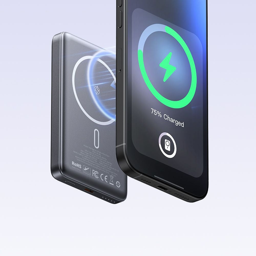 Batterie Externe Sans Fil McDodo MC-4651 Meta, 10000mAh, 20W, PD + FQI, 1 x QI - 1 x USB-C, Noire