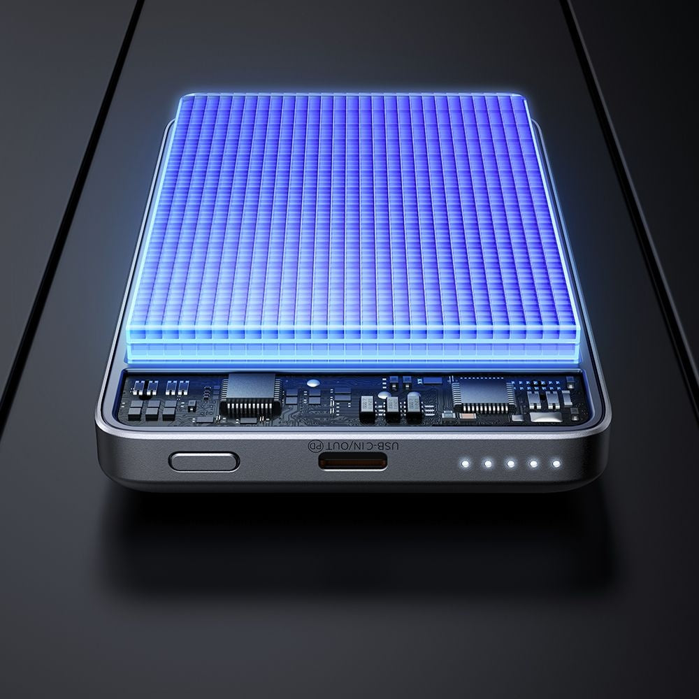 Batterie Externe Sans Fil McDodo MC-4651 Meta, 10000mAh, 20W, PD + FQI, 1 x QI - 1 x USB-C, Noire