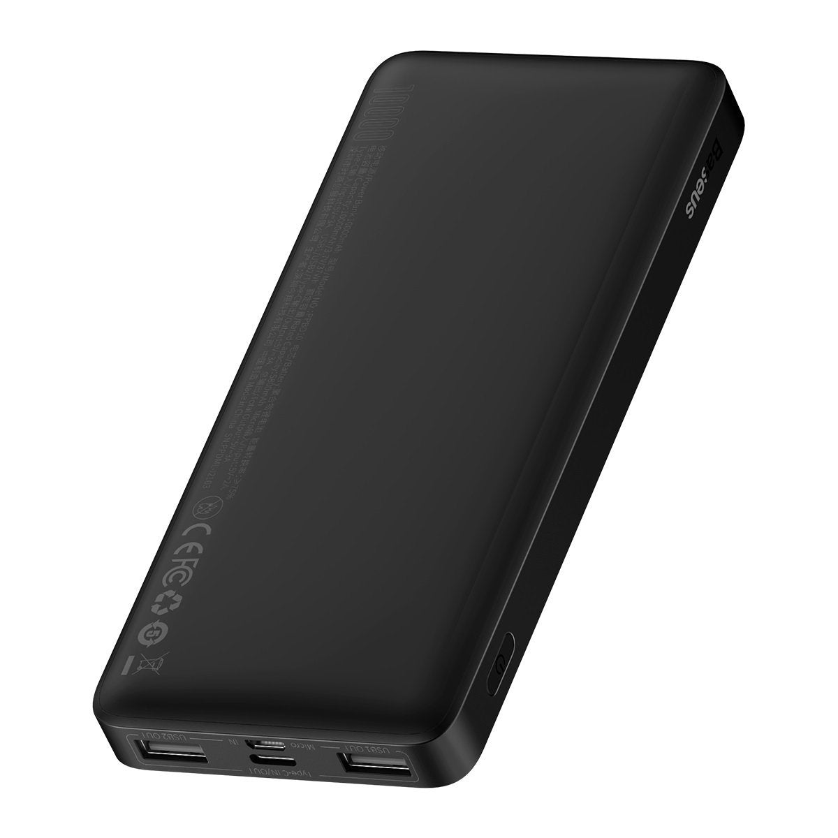 Baseus Bipow Batterie externe, 10000mAh, 15W, 1 x USB-C - 2 x USB-A, Noir PPBD050001 