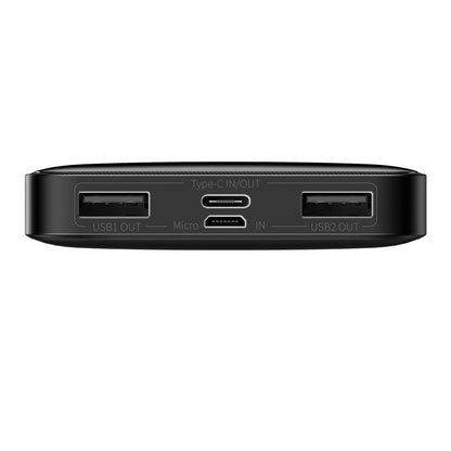 Baseus Bipow Batterie externe, 10000mAh, 15W, 1 x USB-C - 2 x USB-A, Noir PPBD050001 